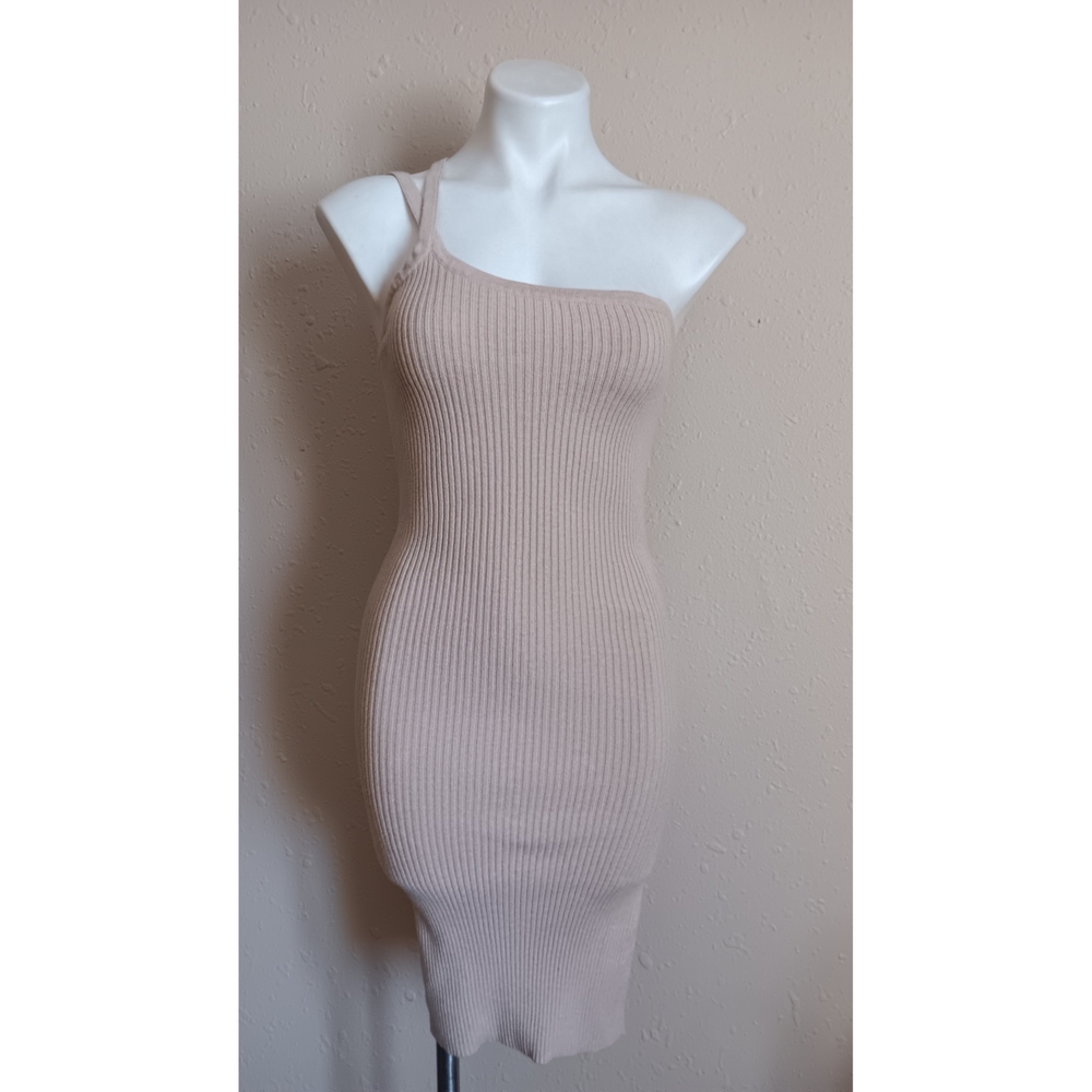 cider bodycon dress Cream Ribbed One Shoulder 17½ 34/35 GORGLITTER Women's Bow Wedding Color:Dark purple